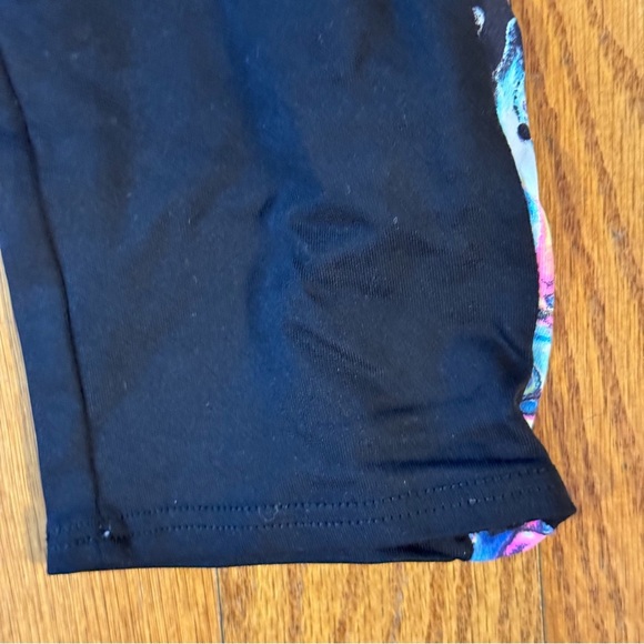 Motionwear Black and Multicolor Leggings Girls Size M - Picture 5 of 5